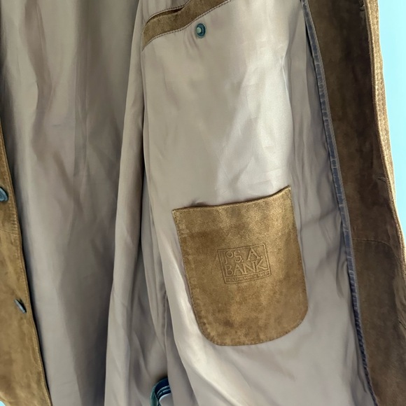 Jos. A. Bank Brown Goat Suede Elegant men’s jacket size L - Picture 4 of 8